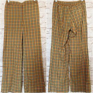 Urban Outfitters plaid retro wide leg pants